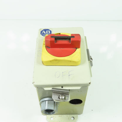 Allen Bradley 194E-A32-1753 Ser.BDisconnect Switch 32A 3Pole 6"x4"x6" Enclosure