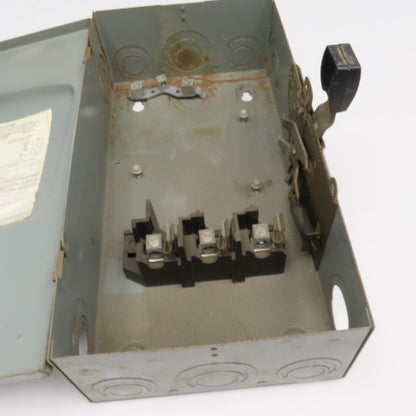 Square D D-323N Type 1 Safety Disconnect Enclosure ONLY 100A 240V
