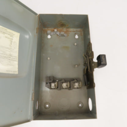 Square D D-323N Type 1 Safety Disconnect Enclosure ONLY 100A 240V