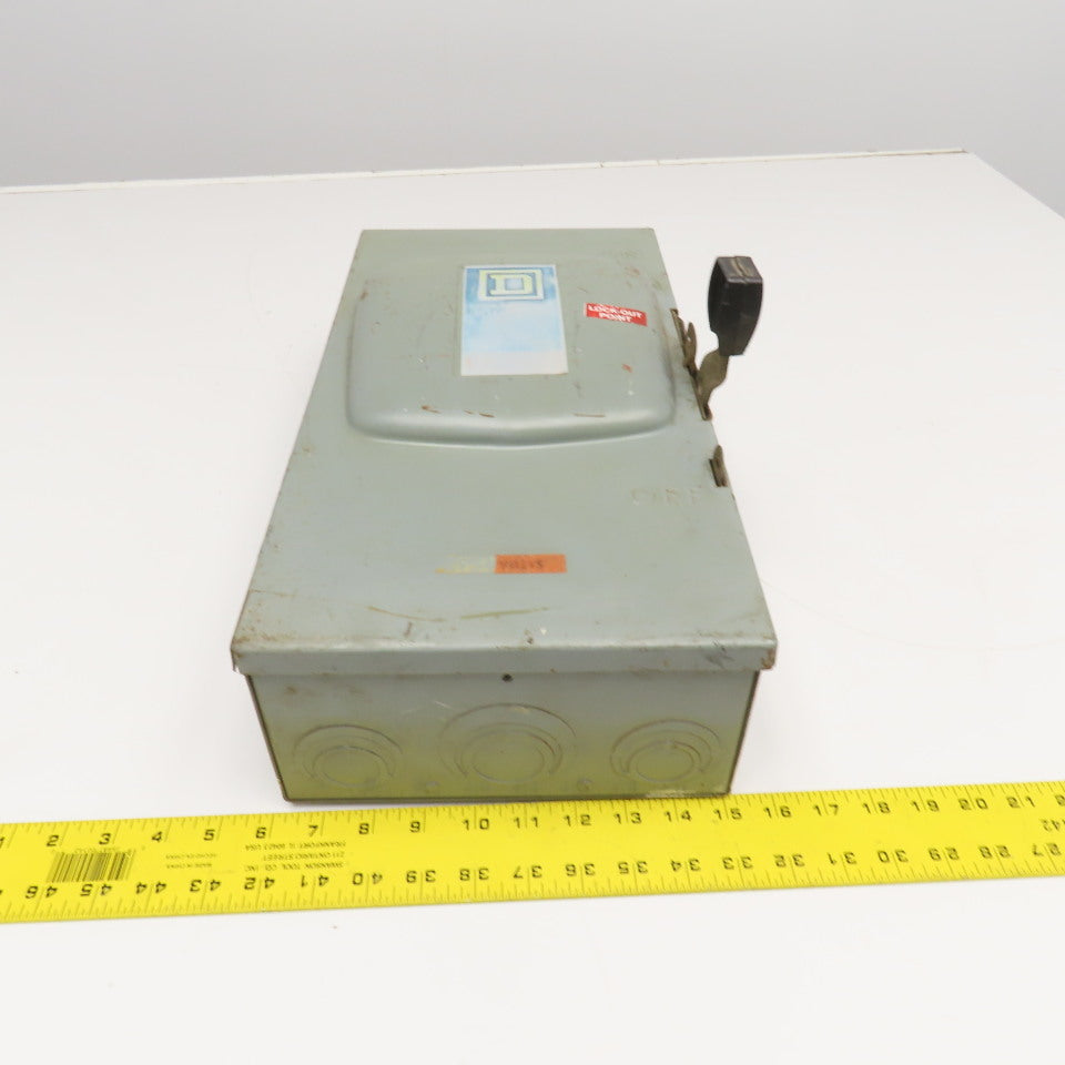 Square D D-323N Type 1 Safety Disconnect Enclosure ONLY 100A 240V
