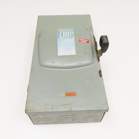 Square D D-323N Type 1 Safety Disconnect Enclosure ONLY 100A 240V