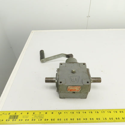 Hub City 0221-01524-679 165 2/1SP Ratio Dual Output Gear Box With Welded Handle