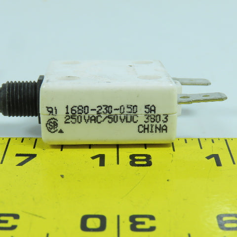 Mechanical Products 1680-230-050 Push To Reset Boat Breaker 5A 250V AC Lot Of 5