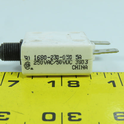 Mechanical Products 1680-230-050 Push To Reset Boat Breaker 5A 250V AC Lot Of 5