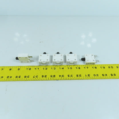 Mechanical Products 1680-230-050 Push To Reset Boat Breaker 5A 250V AC Lot Of 5