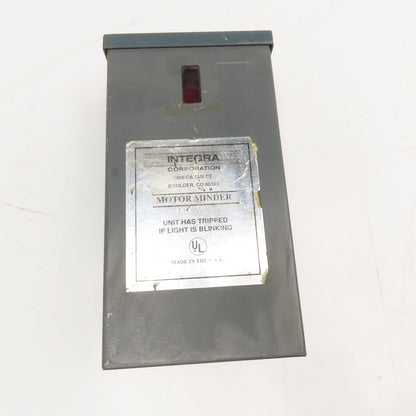 Integra Motor Minder 301A-CT1 230V Control 5-15Hp Motor 3Ph Monitor