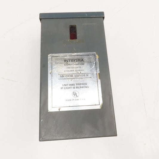 Integra Motor Minder 301A-CT1 230V Control 5-15Hp Motor 3Ph Monitor