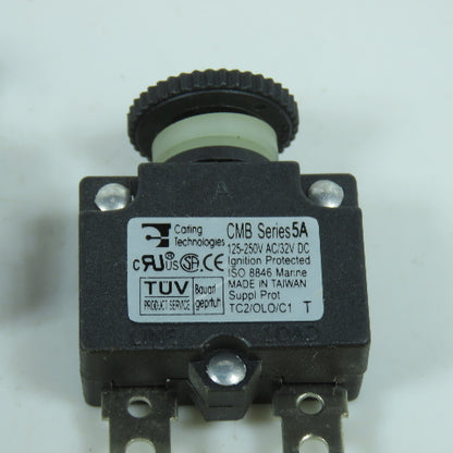 Carling Technologies CMB Series Push To Reset Boat Breaker 5A 250V AC Lot Of 5