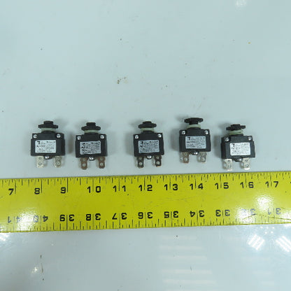 Carling Technologies CMB Series Push To Reset Boat Breaker 5A 250V AC Lot Of 5