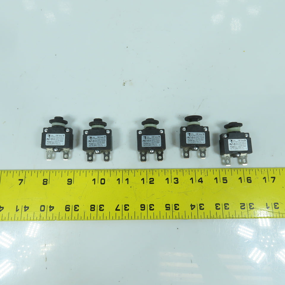 Carling Technologies CMB Series Push To Reset Boat Breaker 5A 250V AC Lot Of 5