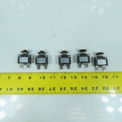 Carling Technologies CMB Series Push To Reset Boat Breaker 5A 250V AC Lot Of 5