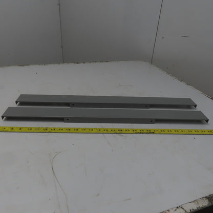 Stanley Vidmar 5-100-340-21 30" Cabinet Metal Base Cover Gray Lot of 2