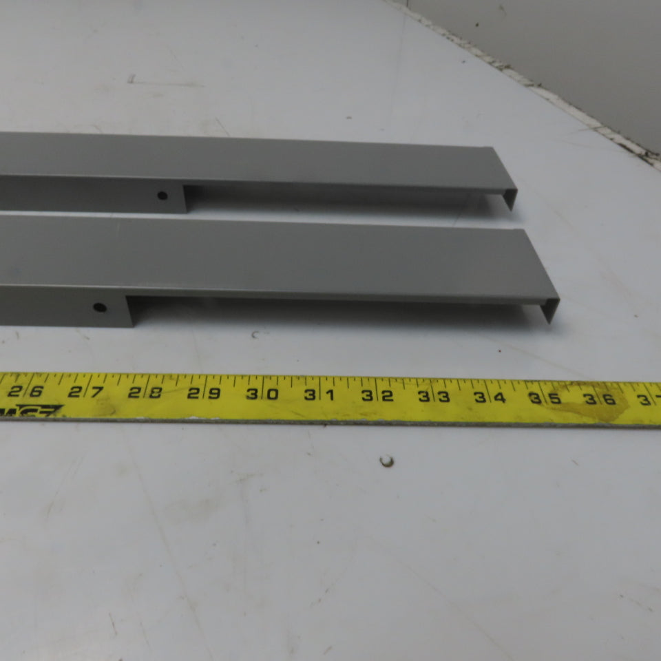 Stanley Vidmar 5-100-340-21 30" Cabinet Metal Base Cover Gray Lot of 2