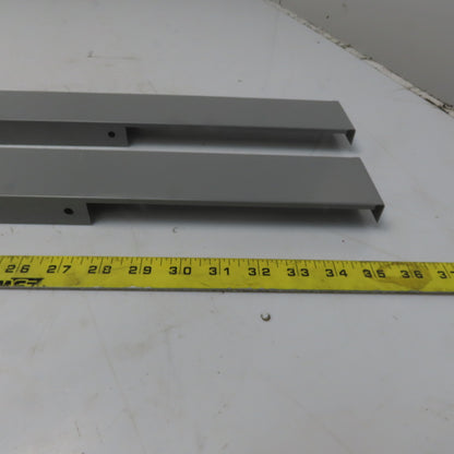 Stanley Vidmar 5-100-340-21 30" Cabinet Metal Base Cover Gray Lot of 2