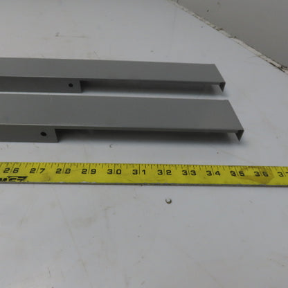 Stanley Vidmar 5-100-340-21 30" Cabinet Metal Base Cover Gray Lot of 2