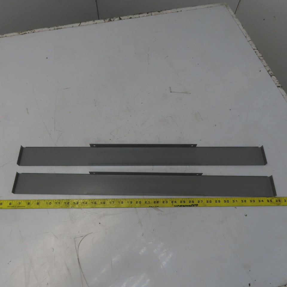 Stanley Vidmar 5-100-340-21 30" Cabinet Metal Base Cover Gray Lot of 2