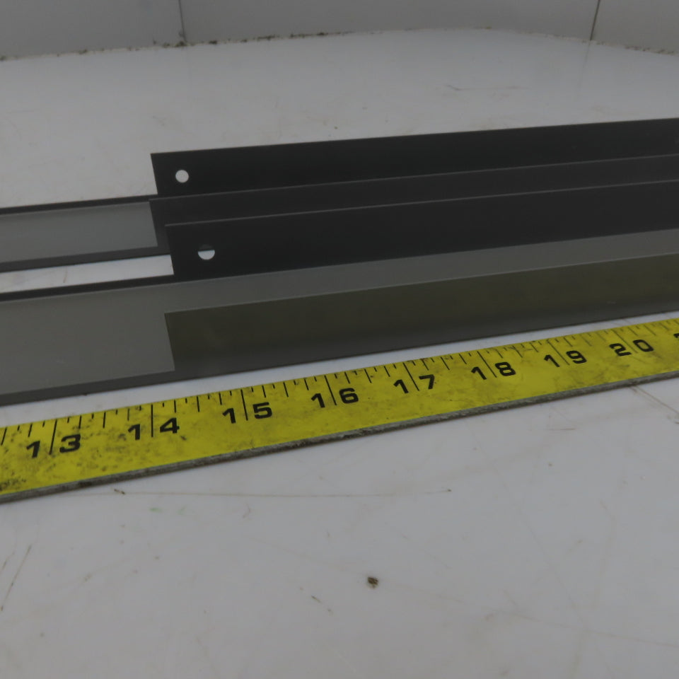 Stanley Vidmar 5-100-340-21 30" Cabinet Metal Base Cover Gray Lot of 2