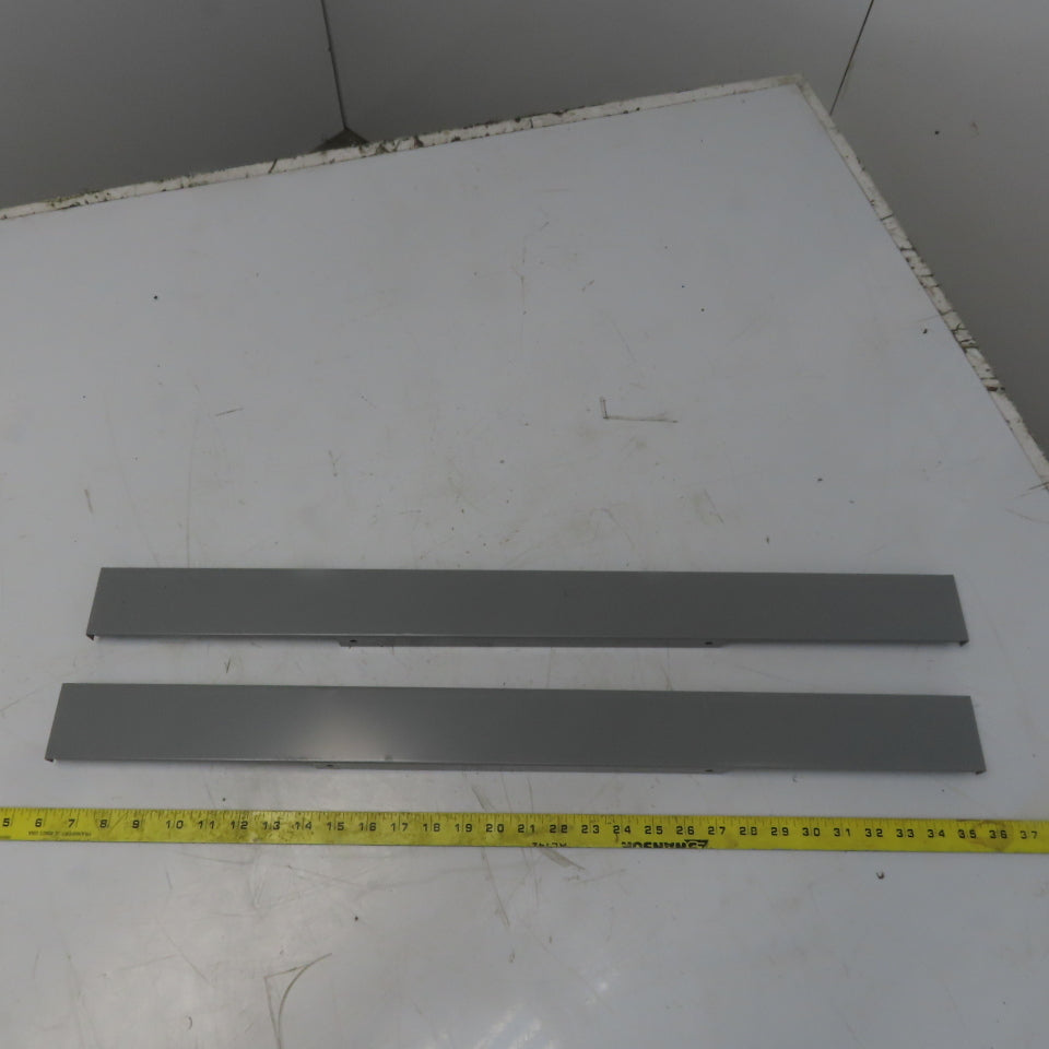 Stanley Vidmar 5-100-340-21 30" Cabinet Metal Base Cover Gray Lot of 2