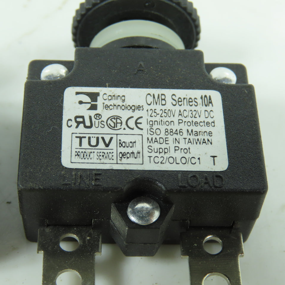 Carling Technologies CMB Series Push To Reset Boat Breaker 10A 250V AC Lot Of 5