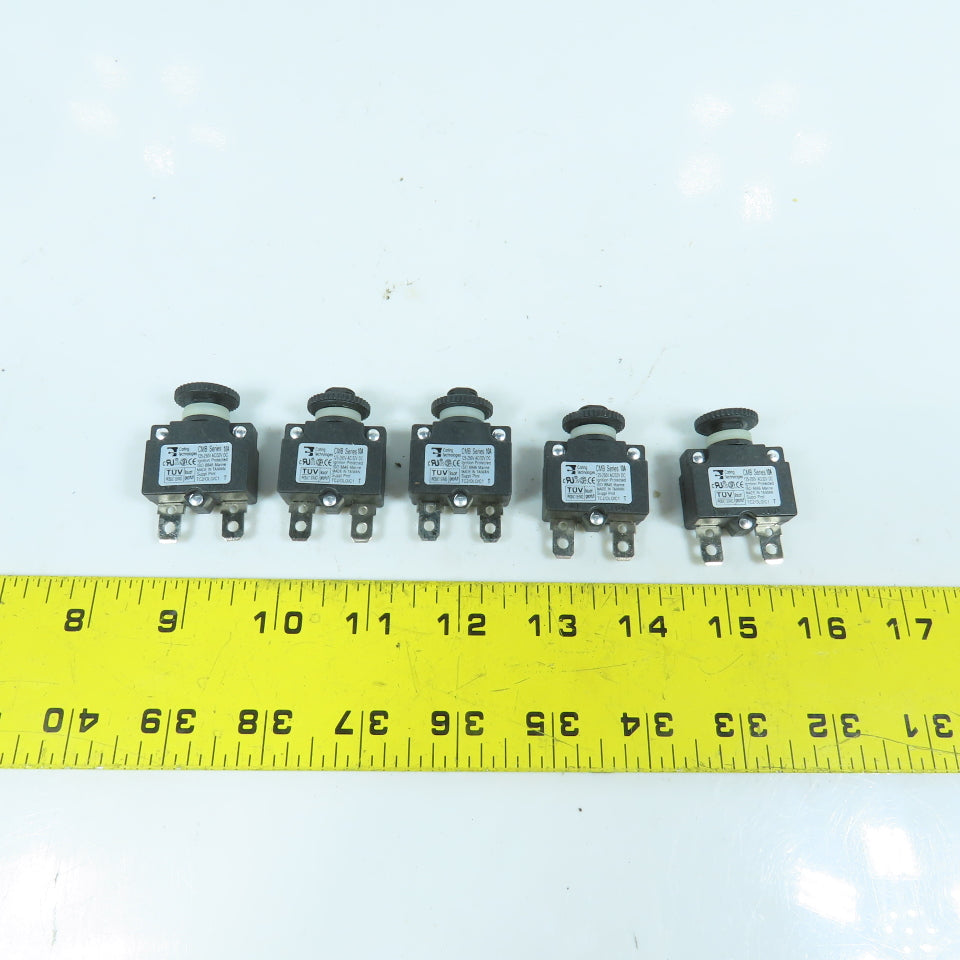 Carling Technologies CMB Series Push To Reset Boat Breaker 10A 250V AC Lot Of 5