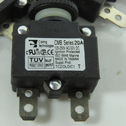 Carling Technologies CMB Series Push To Reset Boat Breaker 20A 250V AC Lot Of 25