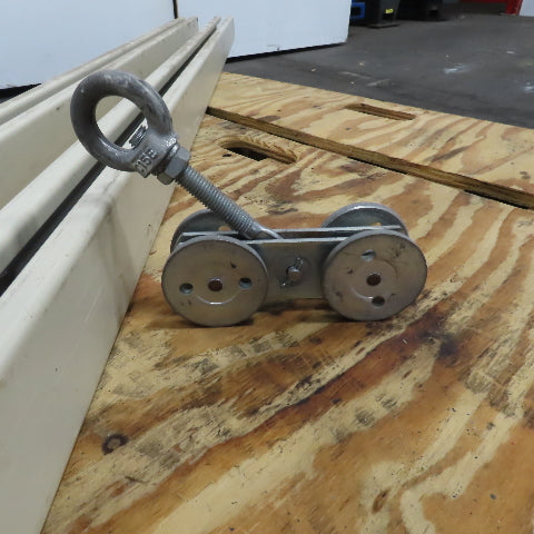 120" x 3-1/4" x 2-1/2" Steel Strut Channel With Trolleys Set Of 2