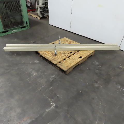 120" x 3-1/4" x 2-1/2" Steel Strut Channel With Trolleys Set Of 2
