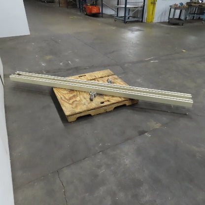 120" x 3-1/4" x 2-1/2" Steel Strut Channel With Trolleys Set Of 2