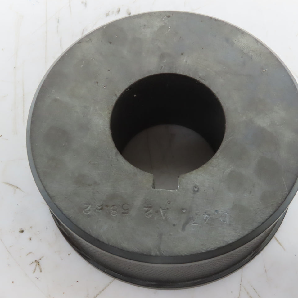 3" Diam x 0.90" Face Knurled Pulley Idler 1-1/2" Keyed Bore 1-1/4" Wide Lot of 3
