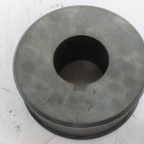3" Diam x 0.90" Face Knurled Pulley Idler 1-1/2" Keyed Bore 1-1/4" Wide Lot of 3