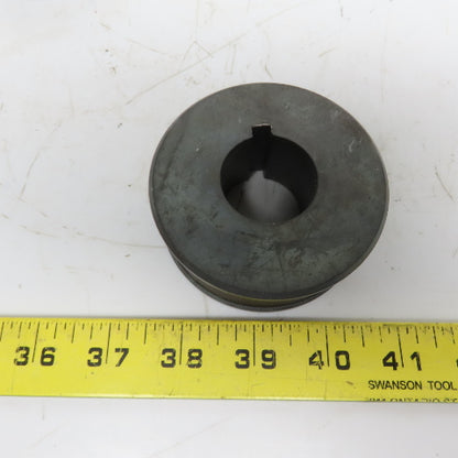 3" Diam x 0.90" Face Knurled Pulley Idler 1-1/2" Keyed Bore 1-1/4" Wide Lot of 3