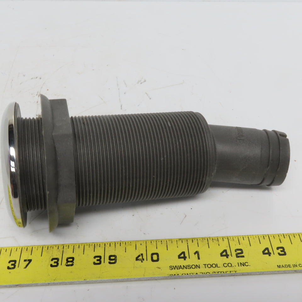 1-1/2" Thru Hull Scupper Drain 15° W/One Way Flap & Stainless Steel Ring Lot/36