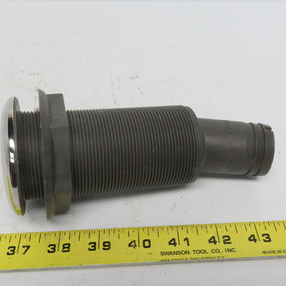 1-1/2" Thru Hull Scupper Drain 15° W/One Way Flap & Stainless Steel Ring Lot/36