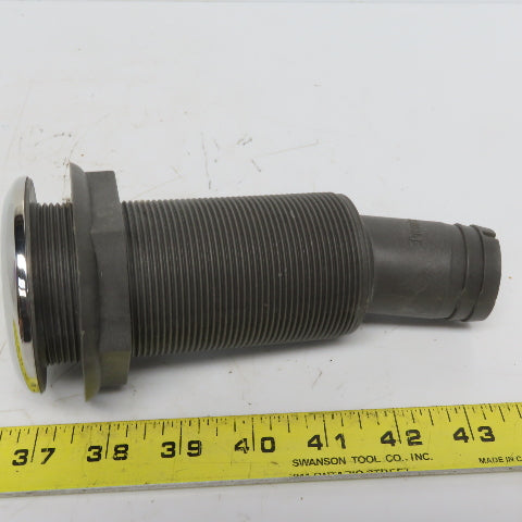 1-1/2" Thru Hull Scupper Drain 15° W/One Way Flap & Stainless Steel Ring Lot/36