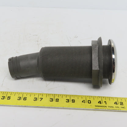 1-1/2" Thru Hull Scupper Drain 15° W/One Way Flap & Stainless Steel Ring Lot/36