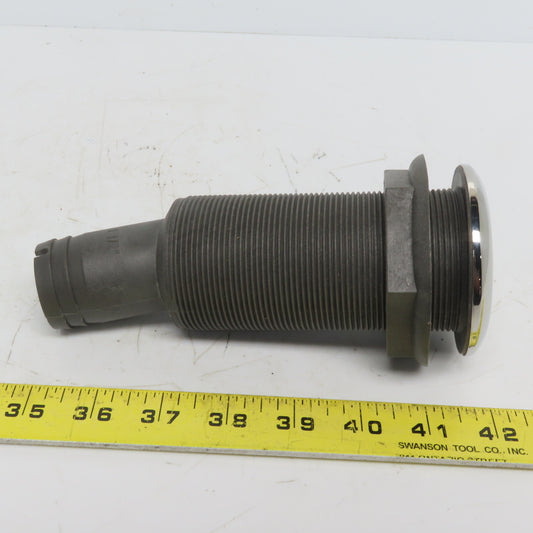 1-1/2" Thru Hull Scupper Drain 15° W/One Way Flap & Stainless Steel Ring Lot/36