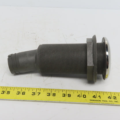 1-1/2" Thru Hull Scupper Drain 15° W/One Way Flap & Stainless Steel Ring Lot/36