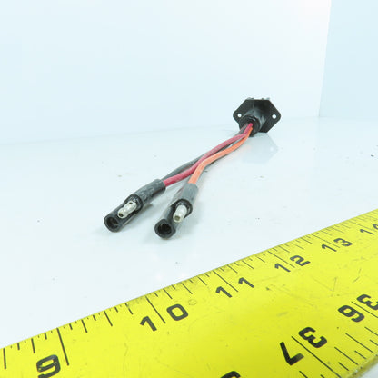 4-Prong 4-Wire Male Pigtail Cordset Plug-In W/ Notch For Marine Boats