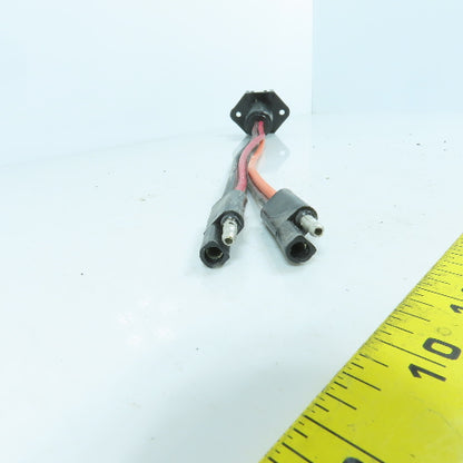 4-Prong 4-Wire Male Pigtail Cordset Plug-In W/ Notch For Marine Boats