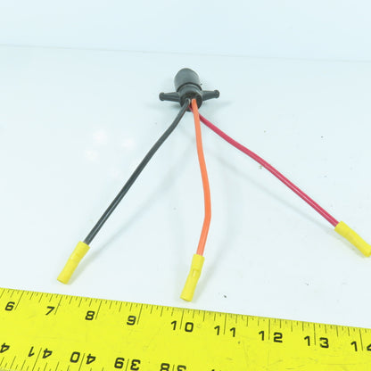4-Hole 3-Wire Female Pigtail Cordset Plug-In W/ Notch For Marine Boats