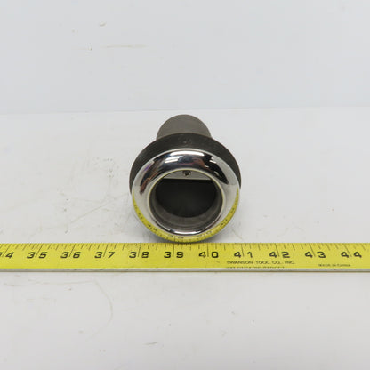 1-1/2" Thru Hull Scupper Drain 15° W/One Way Flap & Stainless Steel Ring
