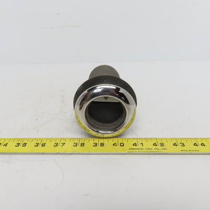 1-1/2" Thru Hull Scupper Drain 15° W/One Way Flap & Stainless Steel Ring