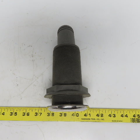 1-1/2" Thru Hull Scupper Drain 15° W/One Way Flap & Stainless Steel Ring
