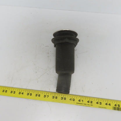 1-1/2" Thru Hull Scupper Drain 15° W/One Way Flap & Stainless Steel Ring