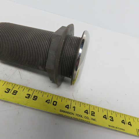 1-1/2" Thru Hull Scupper Drain 15° W/One Way Flap & Stainless Steel Ring