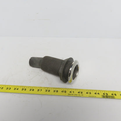 1-1/2" Thru Hull Scupper Drain 15° W/One Way Flap & Stainless Steel Ring