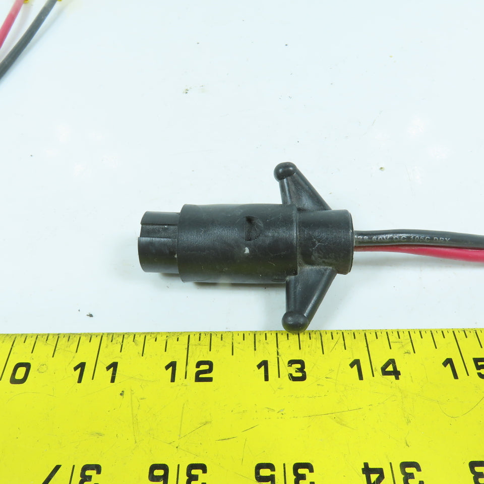 4-Hole 2-Wire Female Pigtail Cordset Receptacle Notched For Marine Boat Lot Of 2