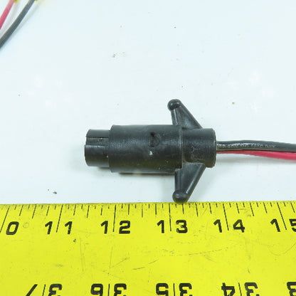 4-Hole 2-Wire Female Pigtail Cordset Receptacle Notched For Marine Boat Lot Of 2