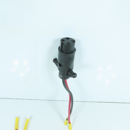 4-Hole 2-Wire Female Pigtail Cordset Receptacle Notched For Marine Boat Lot Of 2