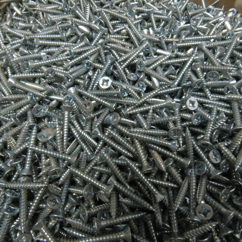 George Malcom XFF61Z #6 x 1" Sheet Metal Flat Head Screw Zinc 19 Lbs.